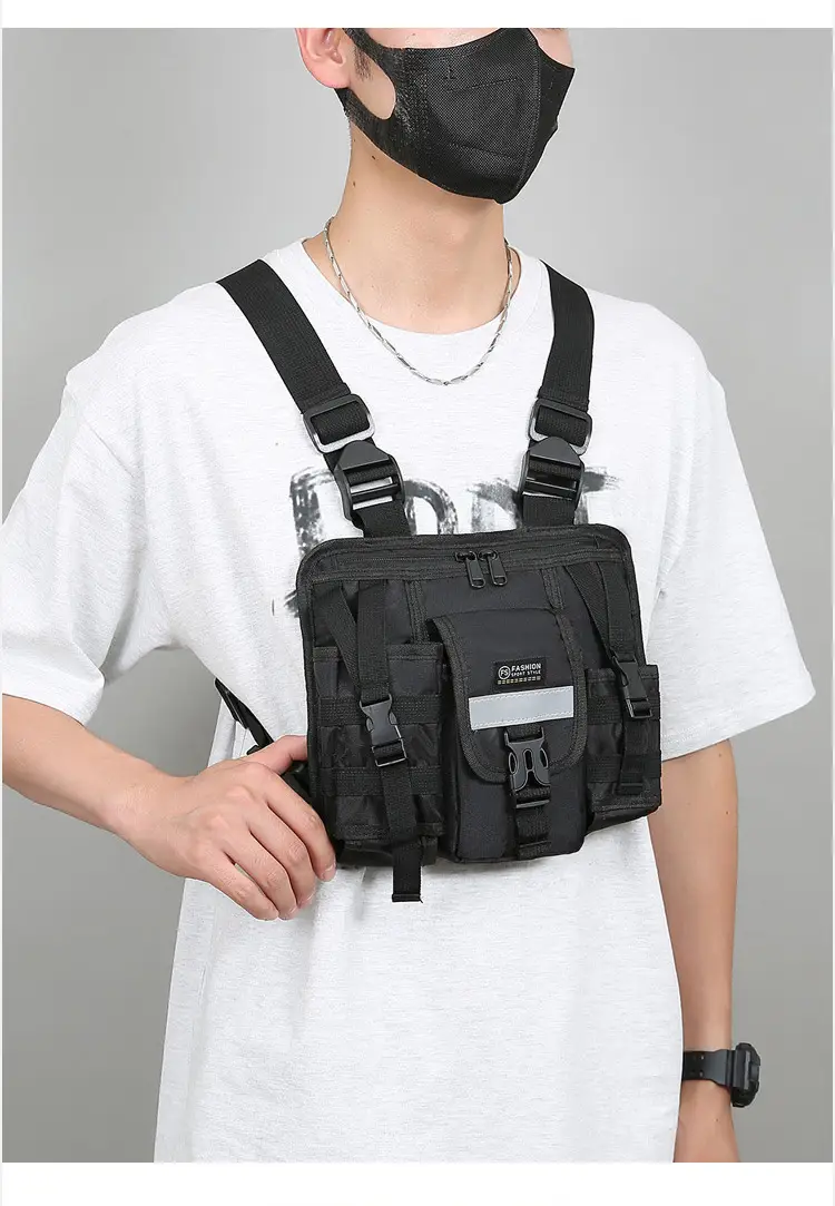 Tactical Multi-Flap Pocket Vest Bag for Men — feature 11