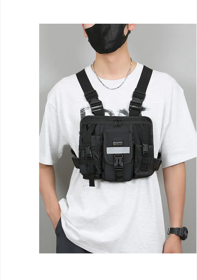 Tactical Multi-Flap Pocket Vest Bag for Men — feature 15