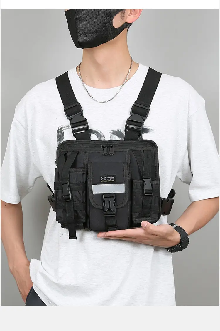 Tactical Multi-Flap Pocket Vest Bag for Men — feature 16