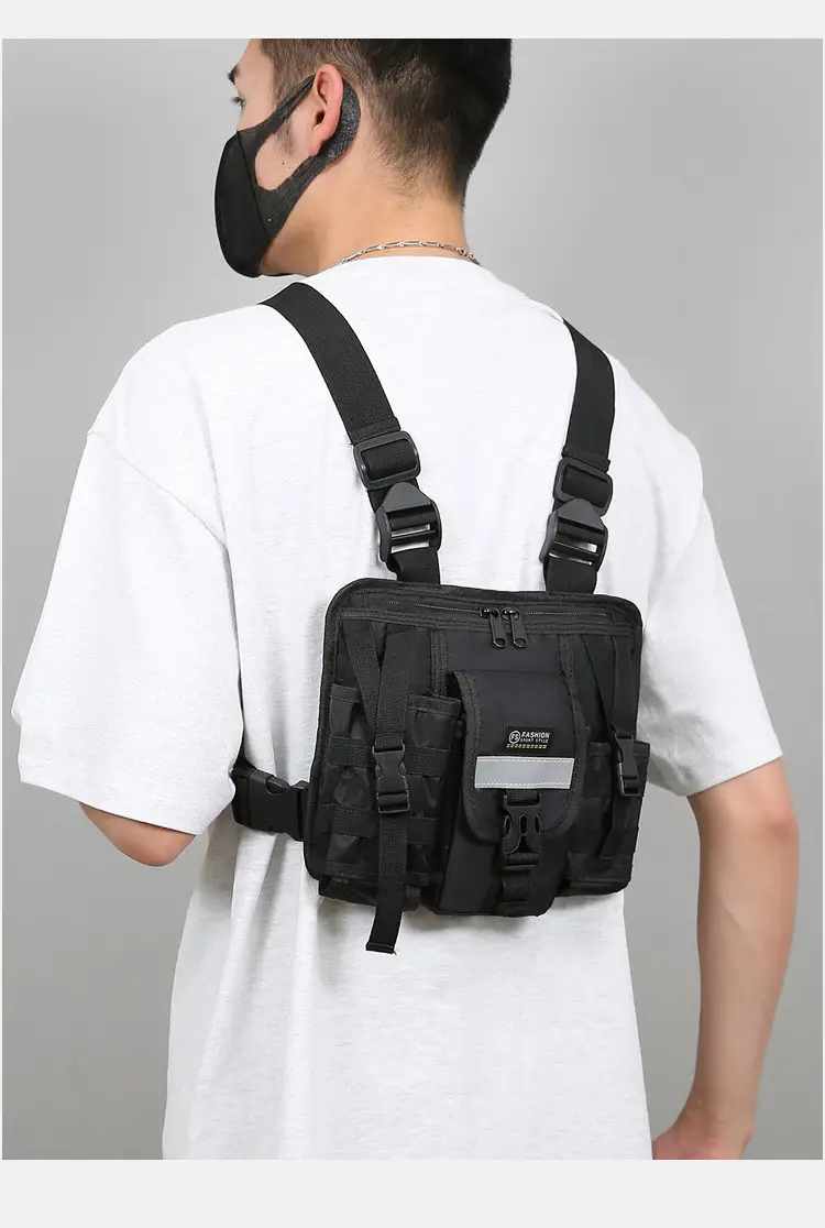 Tactical Multi-Flap Pocket Vest Bag for Men — feature 17