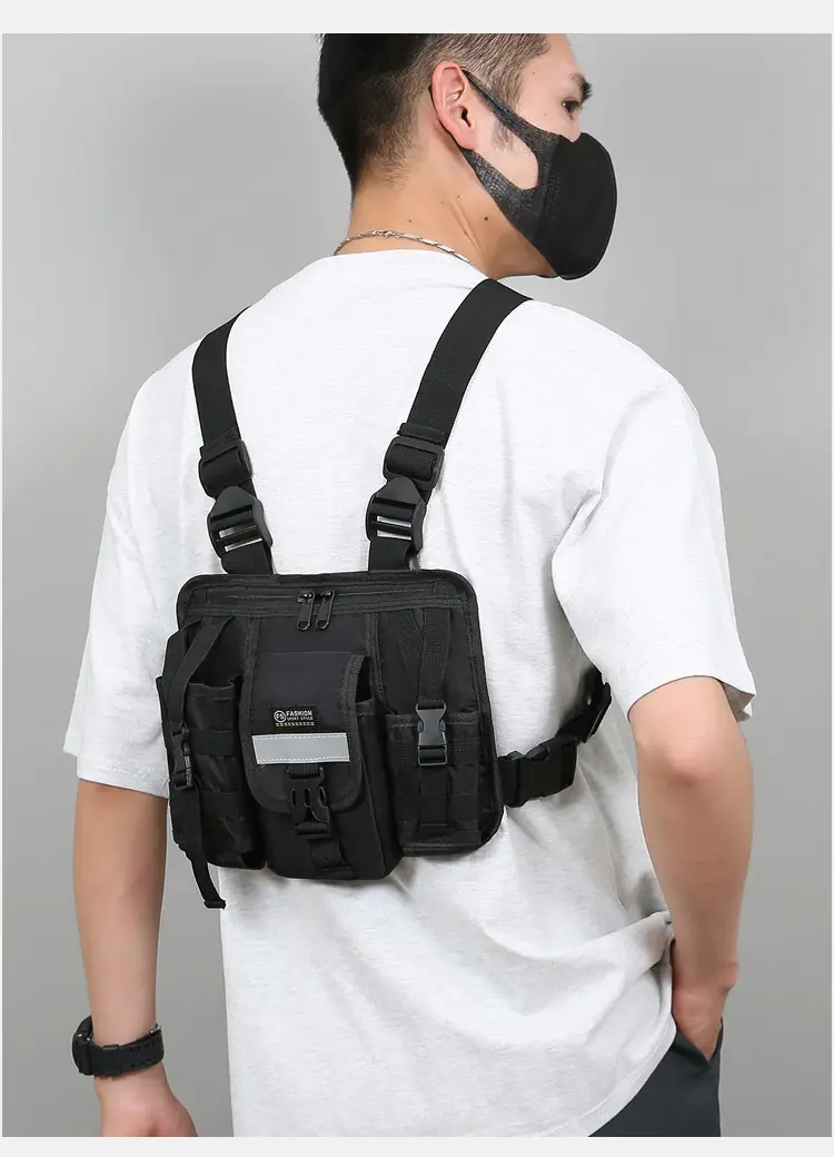 Tactical Multi-Flap Pocket Vest Bag for Men — feature 18