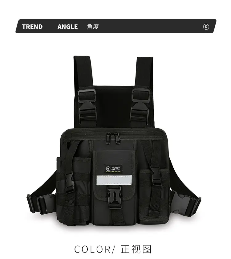 Tactical Multi-Flap Pocket Vest Bag for Men — feature 20