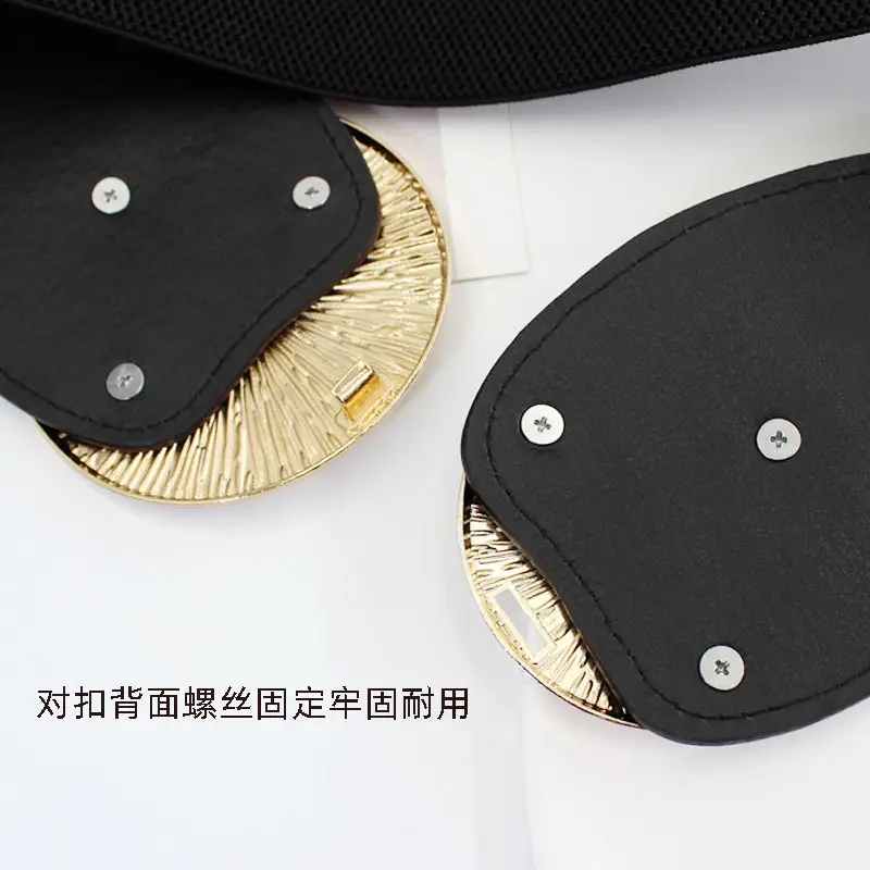 Elastic Waist Belt for Women Brown Sealed Belt - Image 7