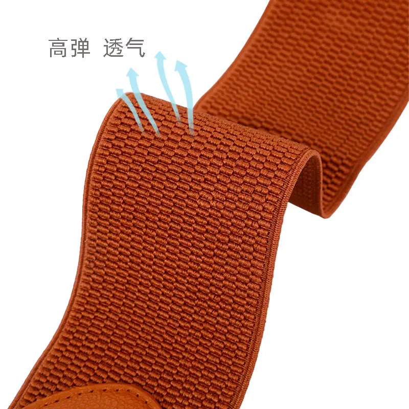Elastic Waist Belt for Women Brown Sealed Belt - Image 8