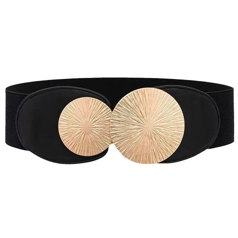 Elastic Waist Belt for Women Brown Sealed Belt - Image 9