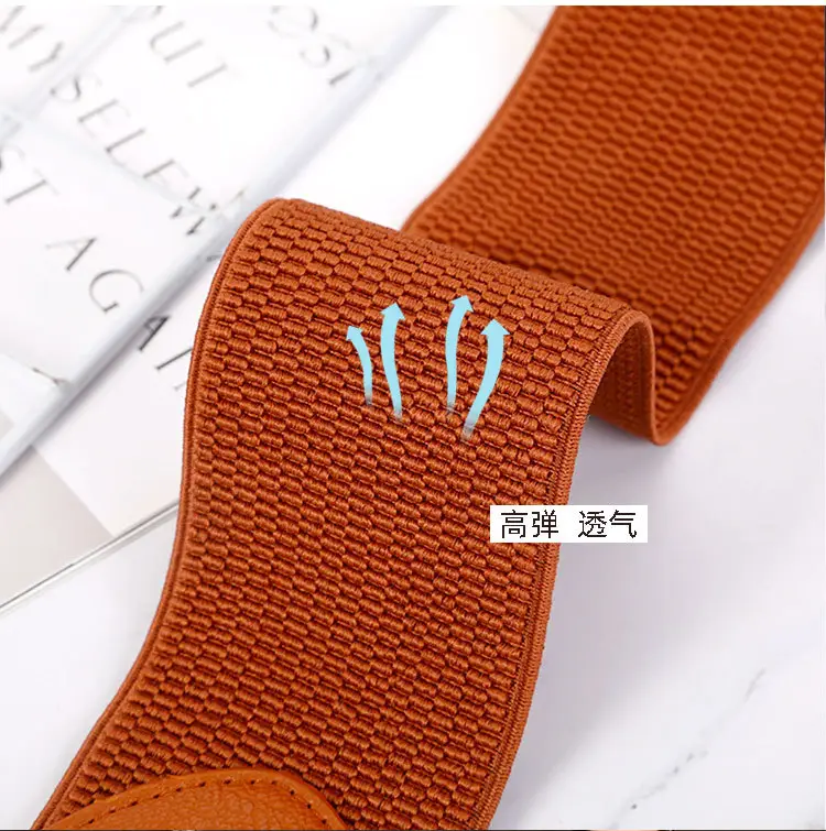 Elastic Waist Belt for Women Brown Sealed Belt — feature 11