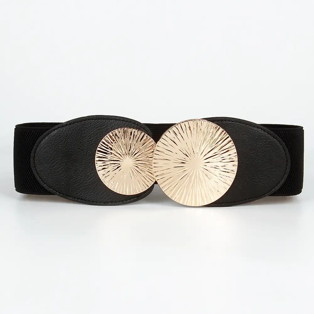 Elastic Waist Belt for Women Brown Sealed Belt - Image 2