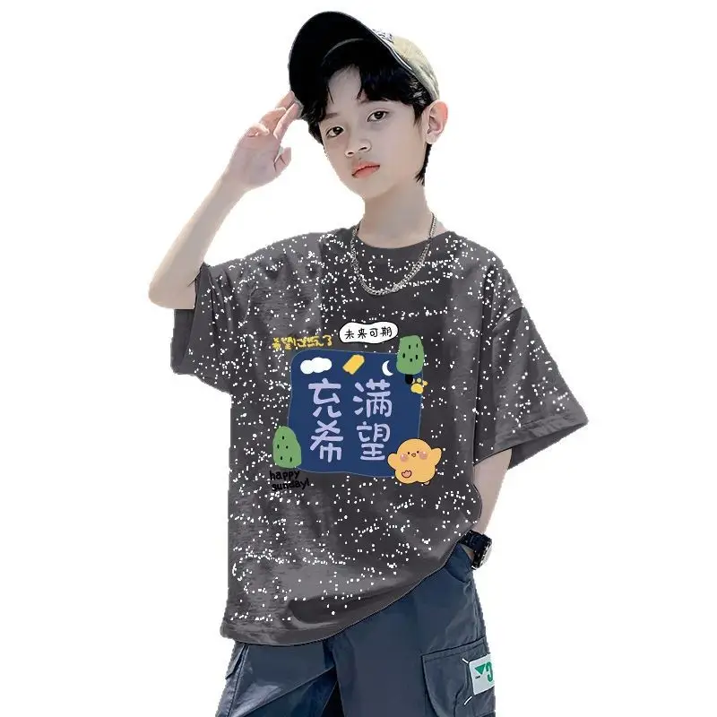 Boys Cotton Graphic T-Shirt Mid Large 2025 - Image 22