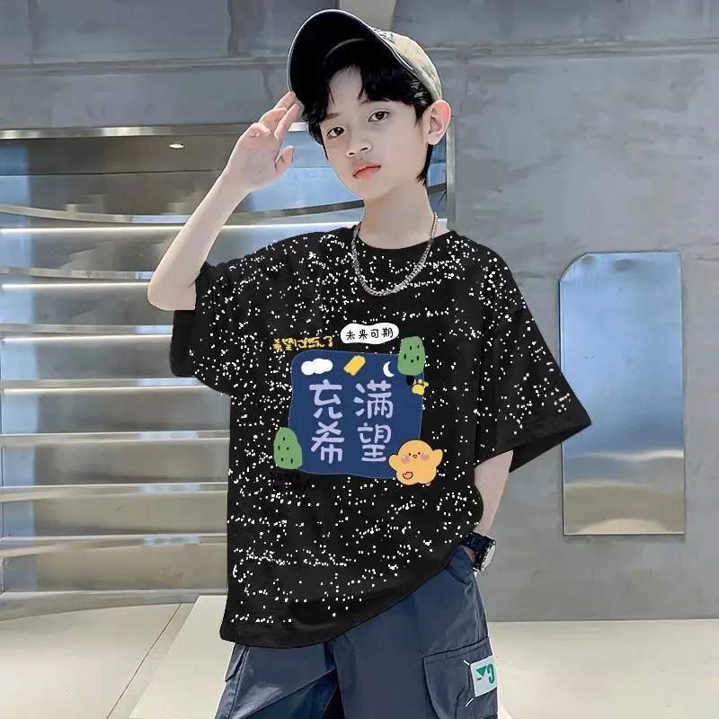 Boys Cotton Graphic T-Shirt Mid Large 2025 - Image 14