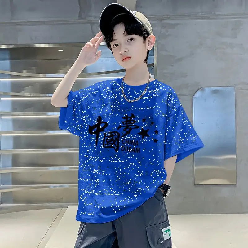 Boys Cotton Graphic T-Shirt Mid Large 2025 - Image 2