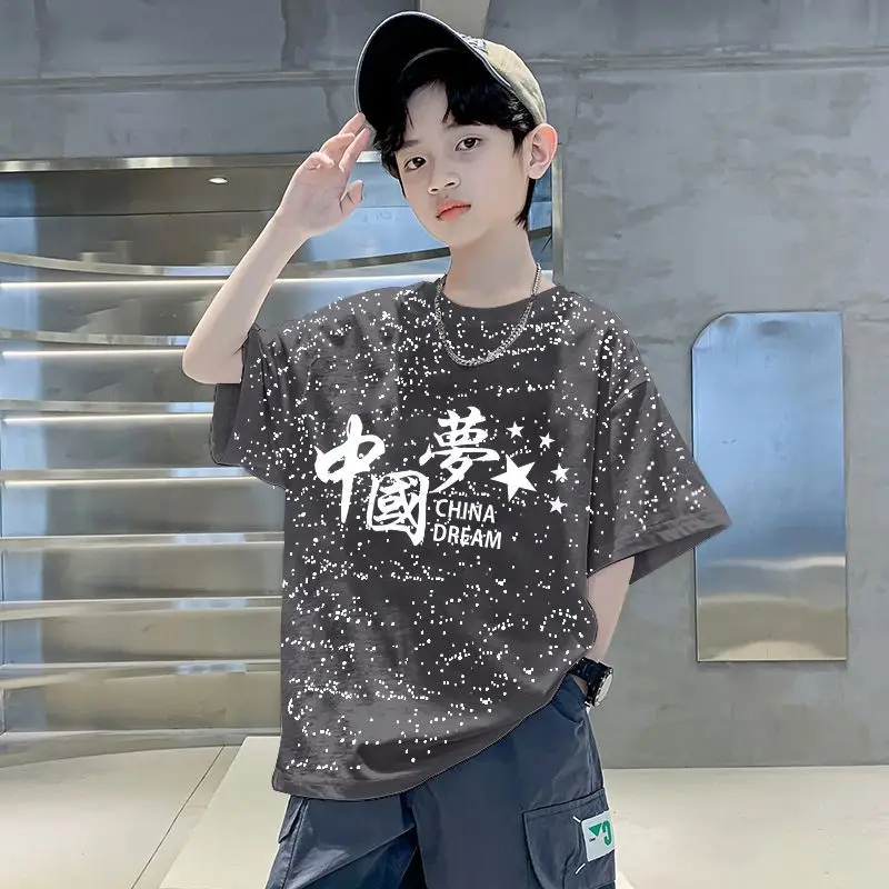 Boys Cotton Graphic T-Shirt Mid Large 2025 - Image 3