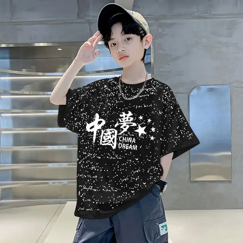 Boys Cotton Graphic T-Shirt Mid Large 2025 - Image 4
