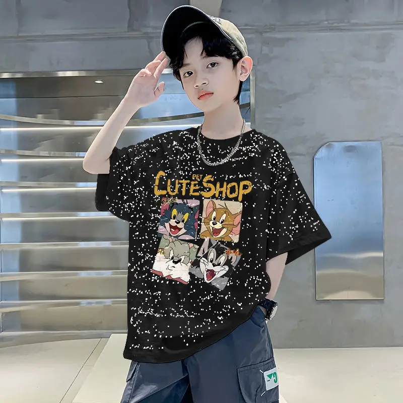 Boys Cotton Graphic T-Shirt Mid Large 2025 - Image 9