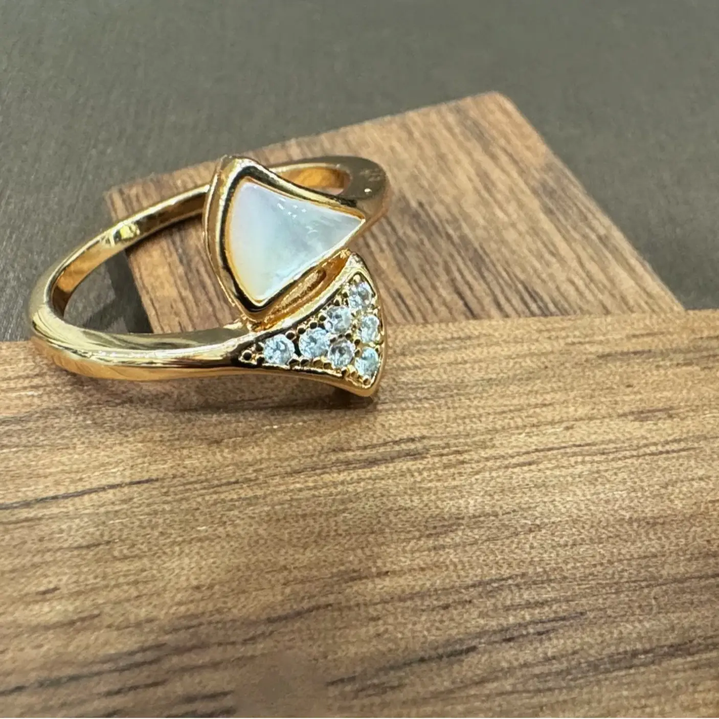 Full Diamond Heart Skirt Ring for Women - Image 2