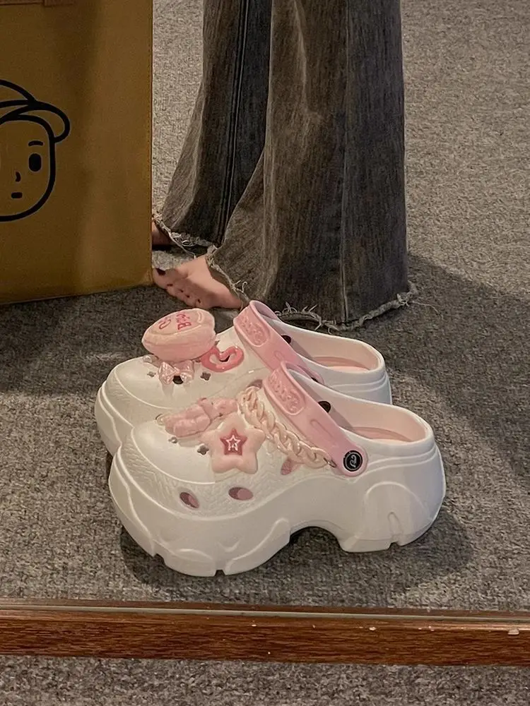 Women Pink Floral Cave Shoes Summer Non-Slip — feature 11