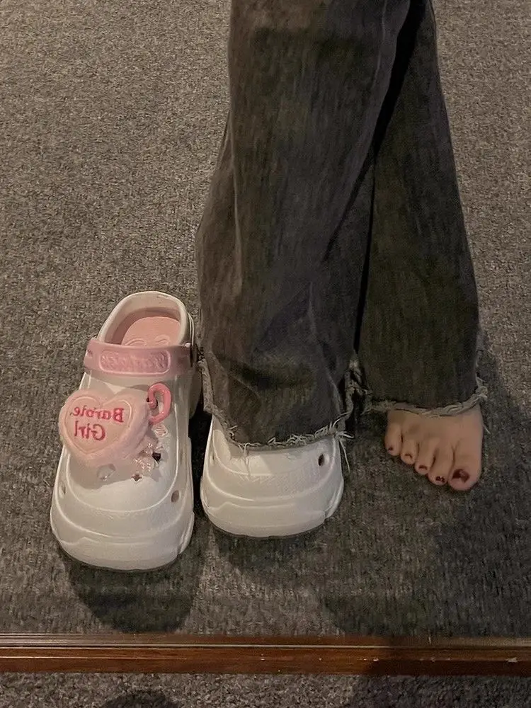 Women Pink Floral Cave Shoes Summer Non-Slip — feature 13