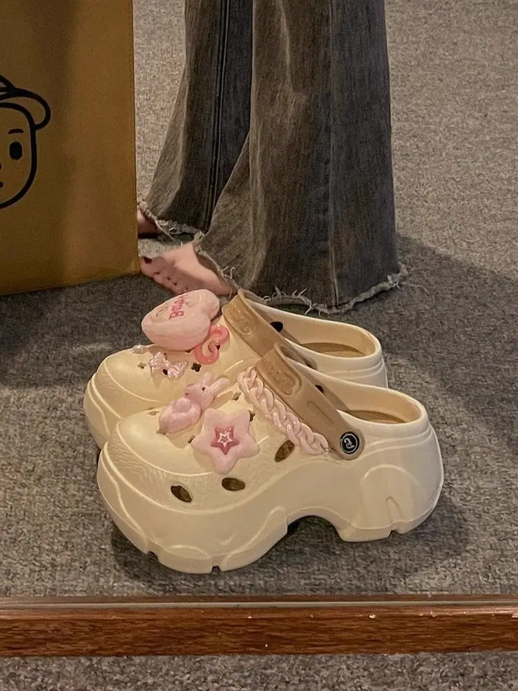 Women Pink Floral Cave Shoes Summer Non-Slip — feature 14