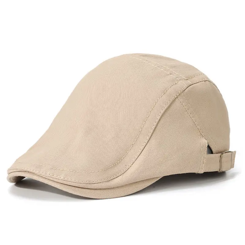 Men Women Adjustable Hat Monochrome Travel Cap - Image 11
