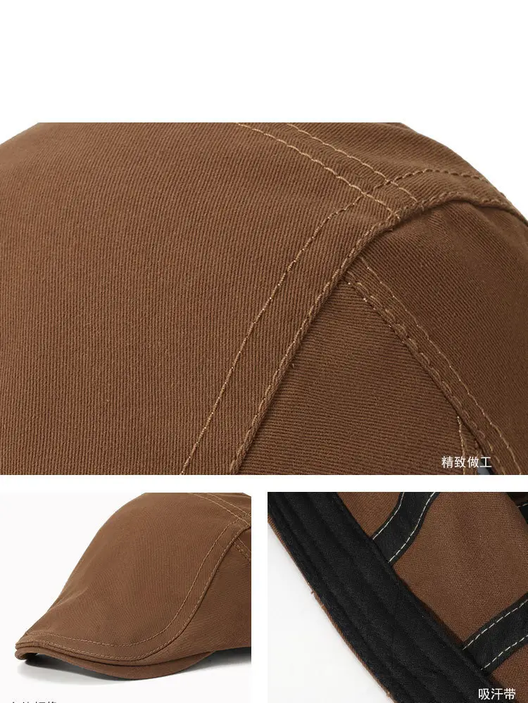 Men Women Adjustable Hat Monochrome Travel Cap — feature 10