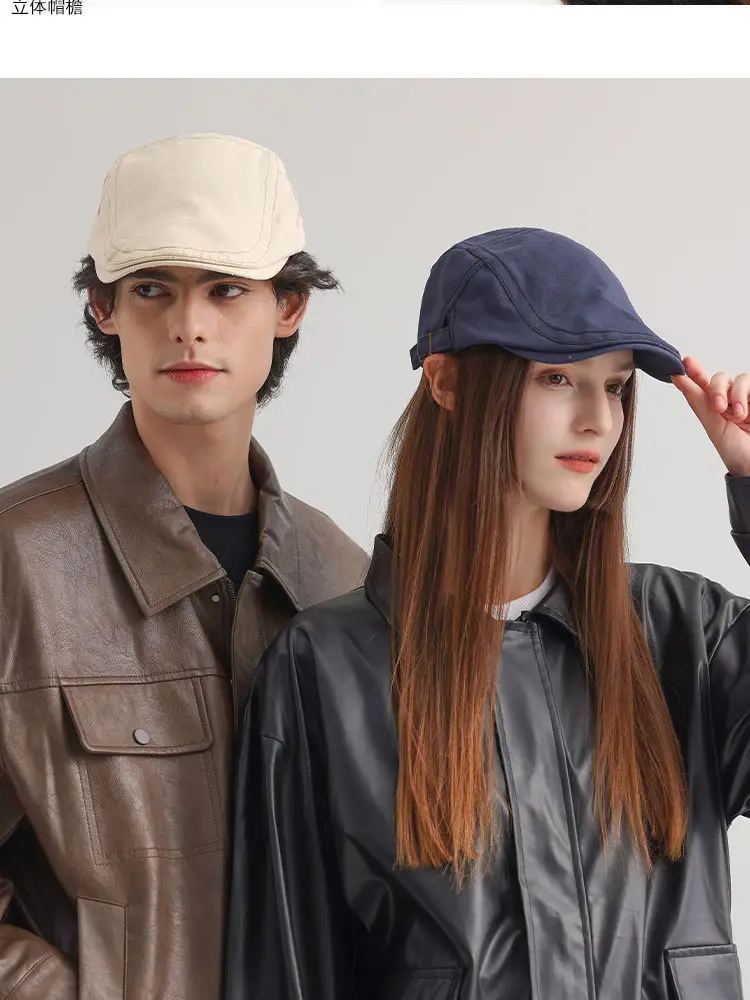 Men Women Adjustable Hat Monochrome Travel Cap — feature 11