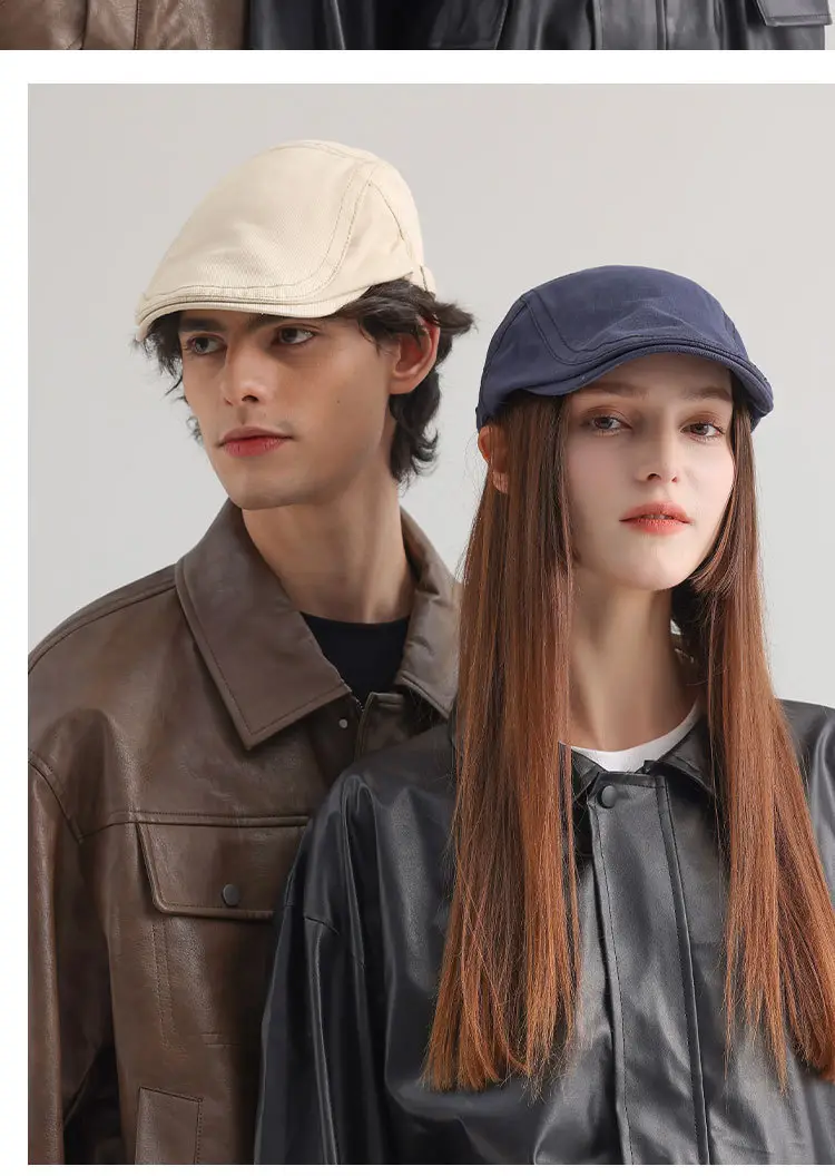 Men Women Adjustable Hat Monochrome Travel Cap — feature 12