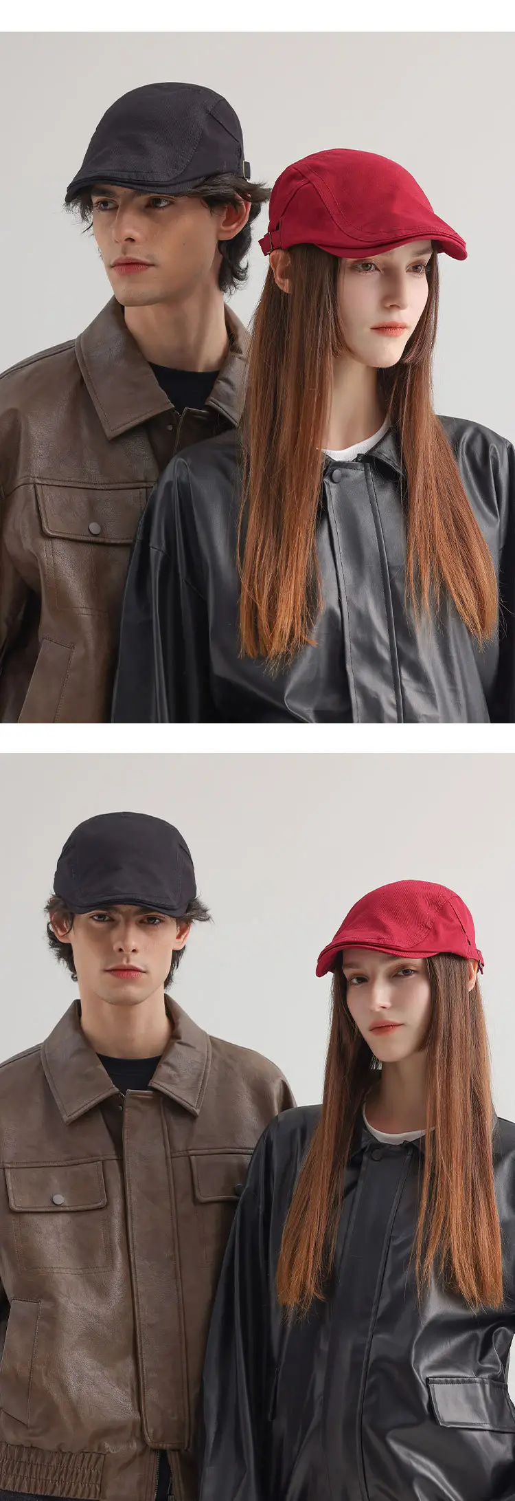 Men Women Adjustable Hat Monochrome Travel Cap — feature 13