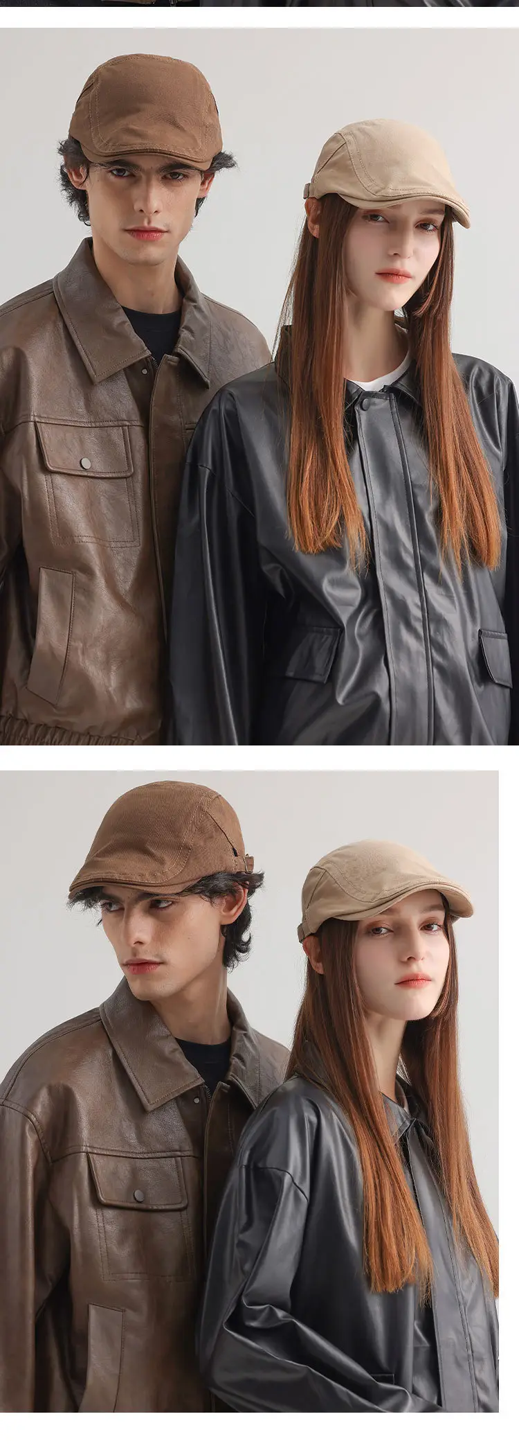 Men Women Adjustable Hat Monochrome Travel Cap — feature 14