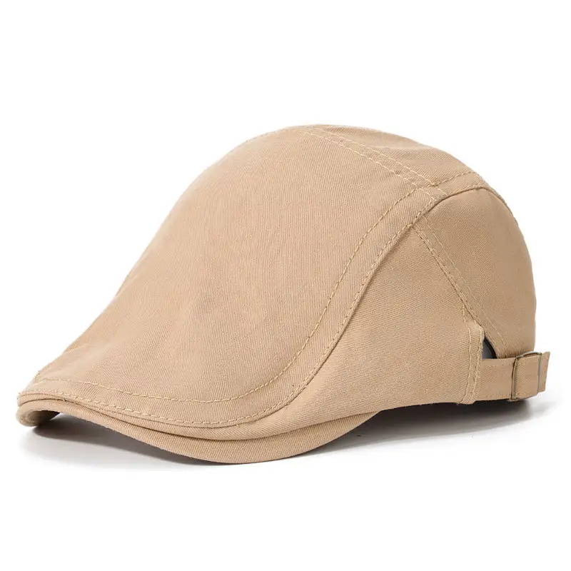 Men Women Adjustable Hat Monochrome Travel Cap - Image 2