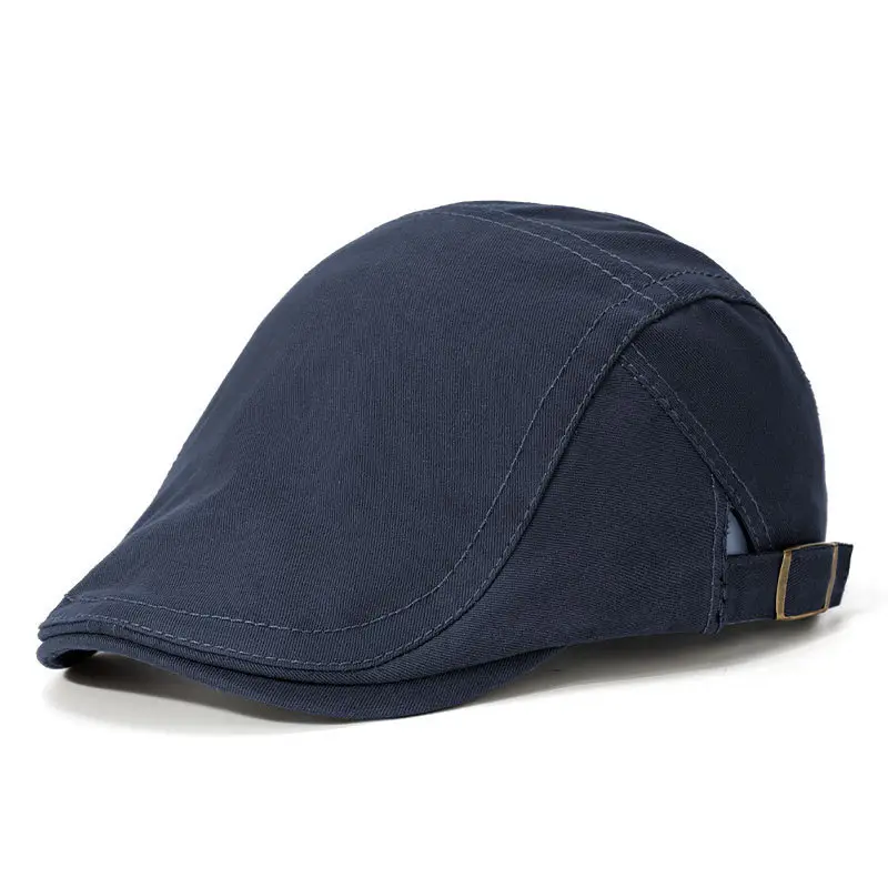 Men Women Adjustable Hat Monochrome Travel Cap - Image 3