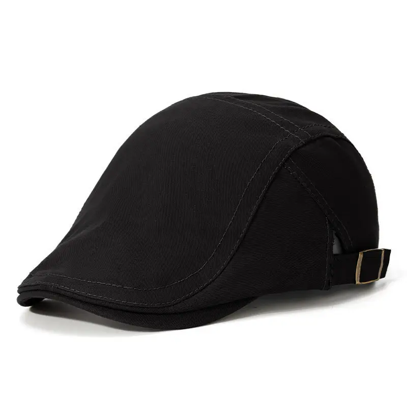 Men Women Adjustable Hat Monochrome Travel Cap - Image 4