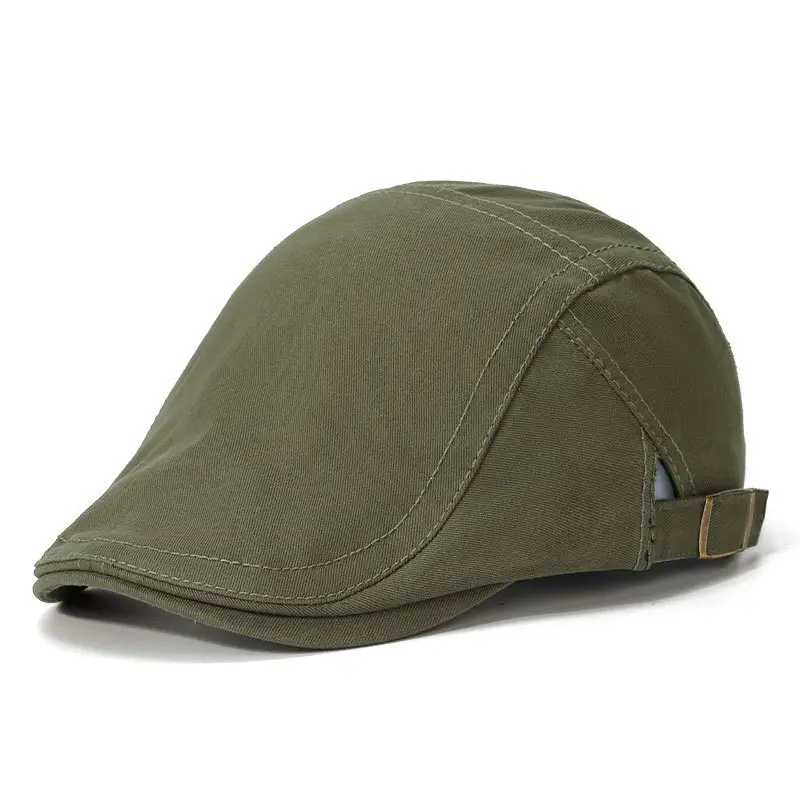 Men Women Adjustable Hat Monochrome Travel Cap - Image 5