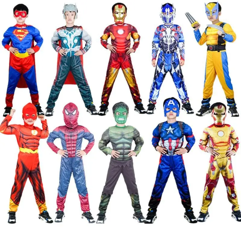Halloween Optimus Prime Iron Man Captain America Superman Spider-Man Hulk Clothes Kids Costume Costume - Image 33
