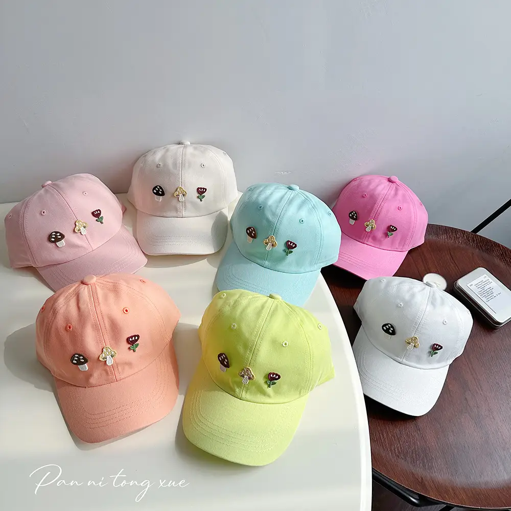 Dopamine Color Baby Cap for Girls Fresh Sweet Sunscreen Hat — feature 24