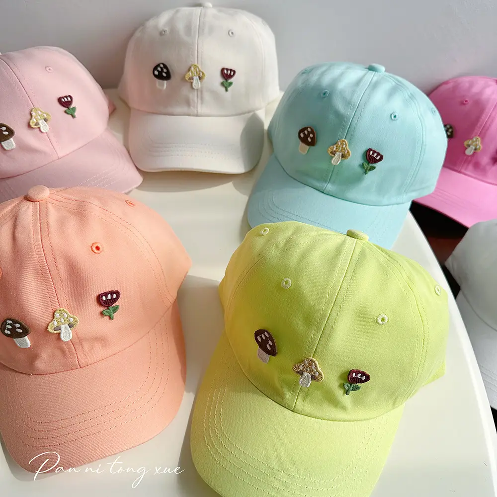Dopamine Color Baby Cap for Girls Fresh Sweet Sunscreen Hat — feature 30