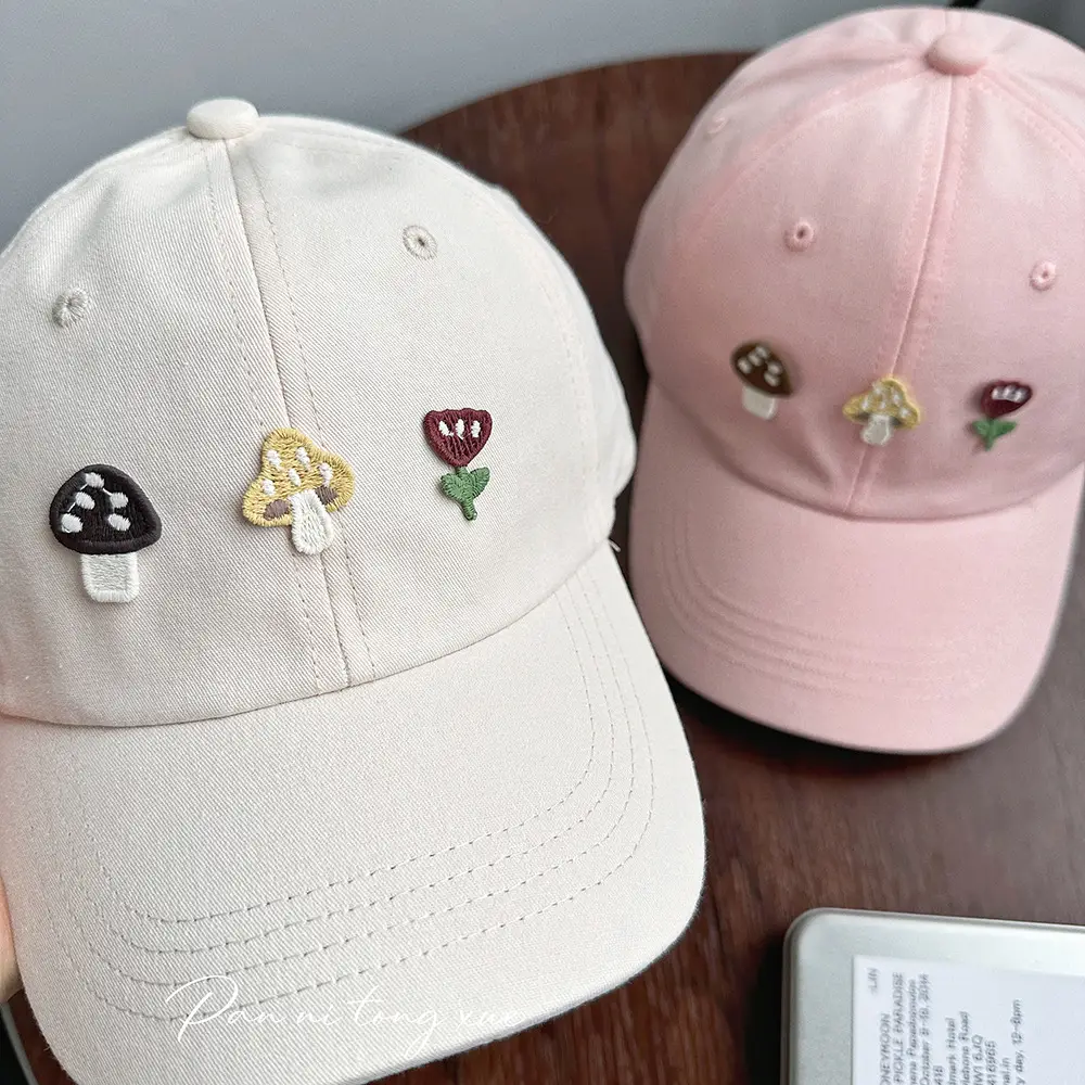 Dopamine Color Baby Cap for Girls Fresh Sweet Sunscreen Hat — feature 32