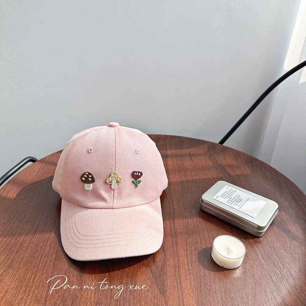 Dopamine Color Baby Cap for Girls Fresh Sweet Sunscreen Hat - Image 2