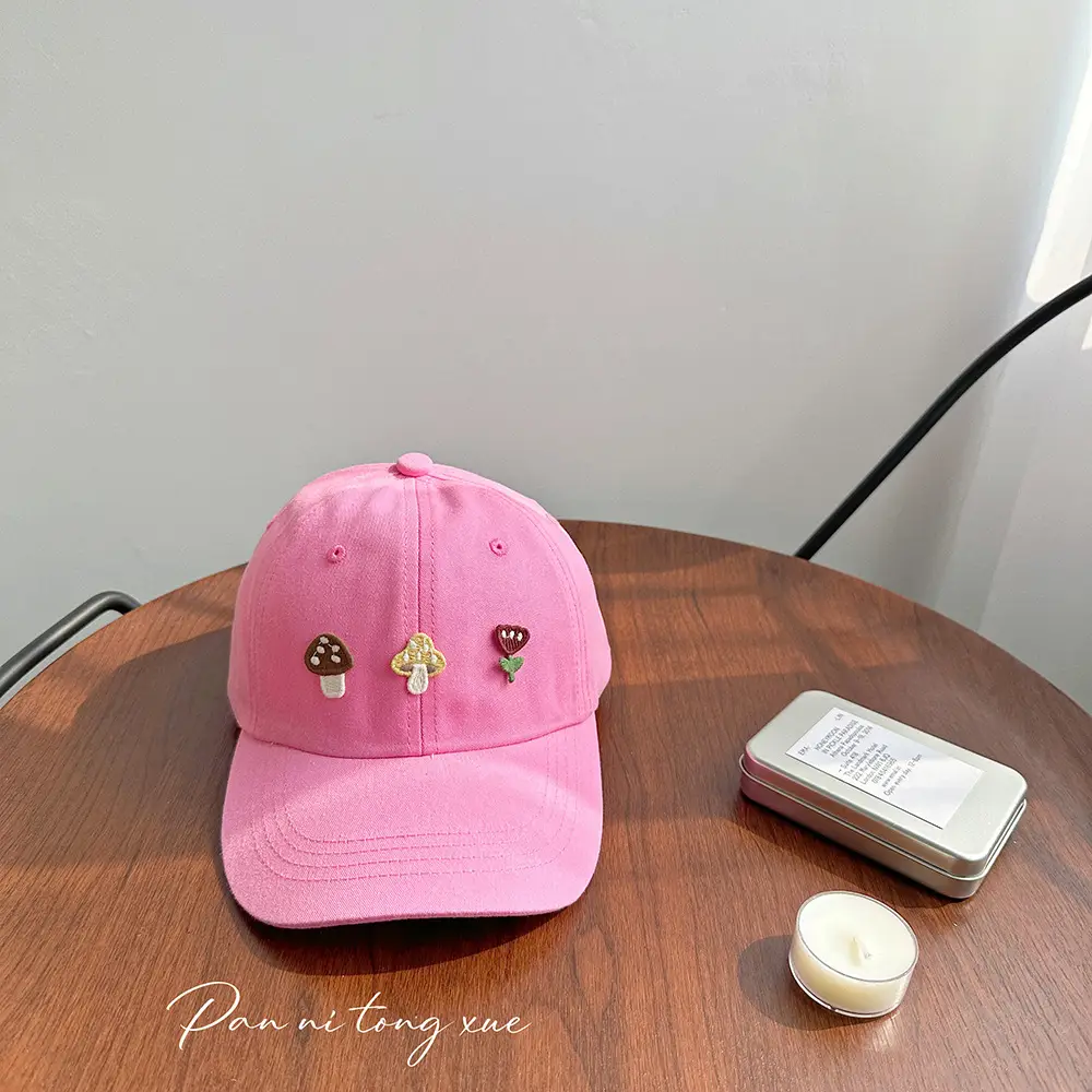 Dopamine Color Baby Cap for Girls Fresh Sweet Sunscreen Hat - Image 3