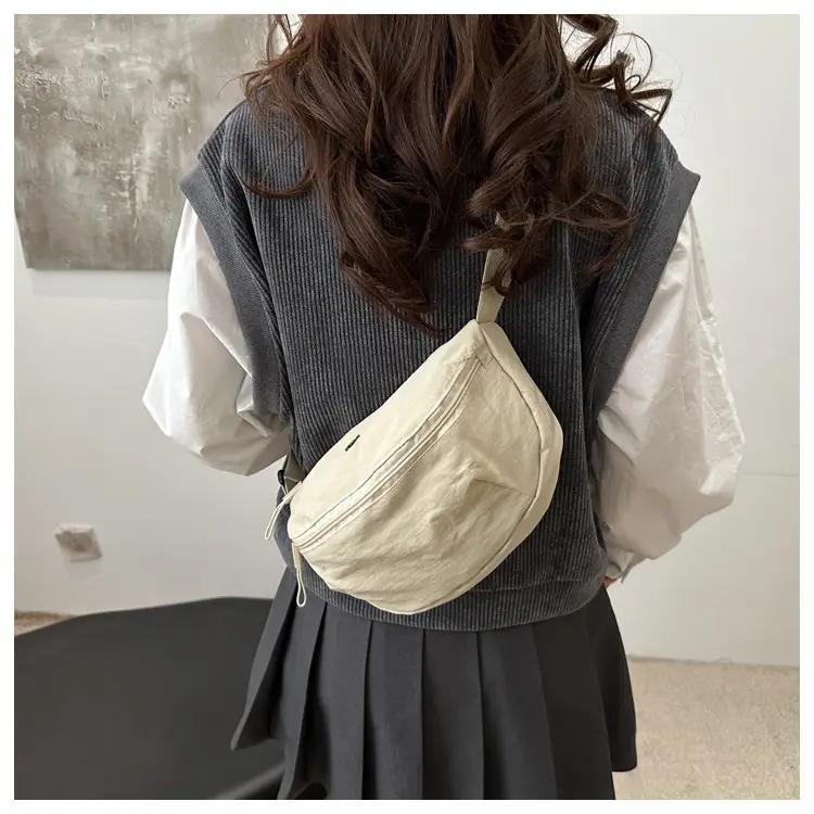 Purple Nylon Shoulder Crossbody Bag for Women — feature 11