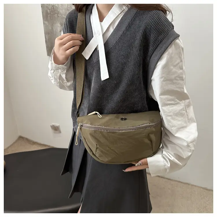 Purple Nylon Shoulder Crossbody Bag for Women — feature 12