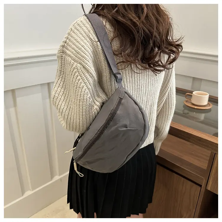 Purple Nylon Shoulder Crossbody Bag for Women — feature 15