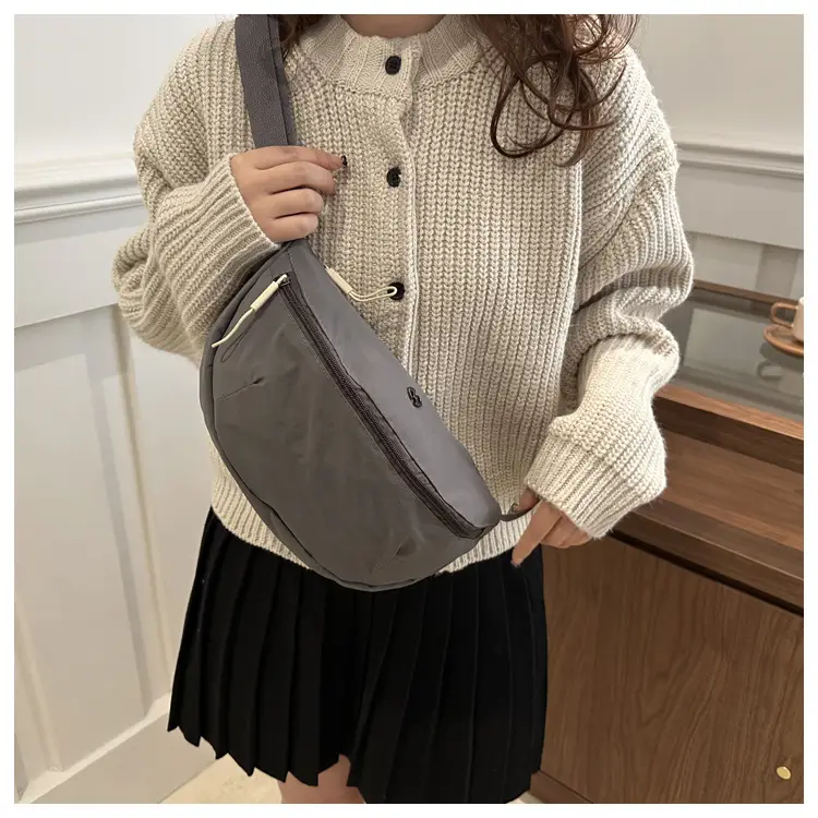 Purple Nylon Shoulder Crossbody Bag for Women — feature 17