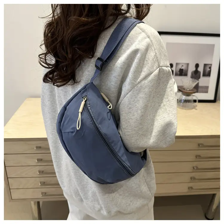 Purple Nylon Shoulder Crossbody Bag for Women — feature 21