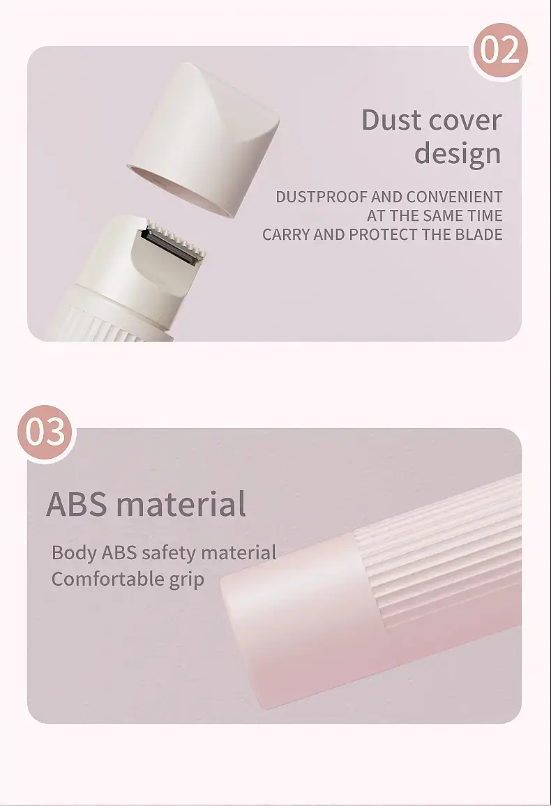 Portable Electric Shaver for Men Women Hair Shave Razor — feature 18