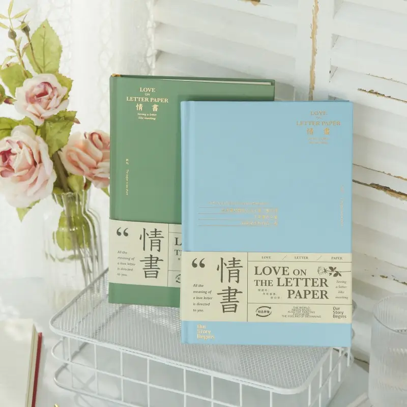 Hardcover Diary Book Dark Blue & Pure White Diary Series