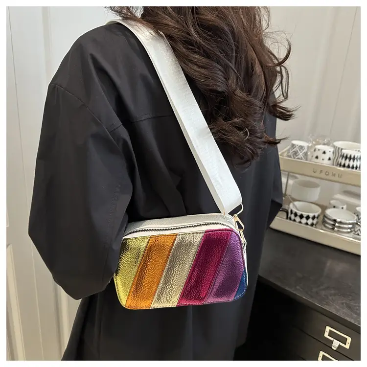 Women's Colorful Rainbow Shoulder Bag 2025 New Arrival — feature 16