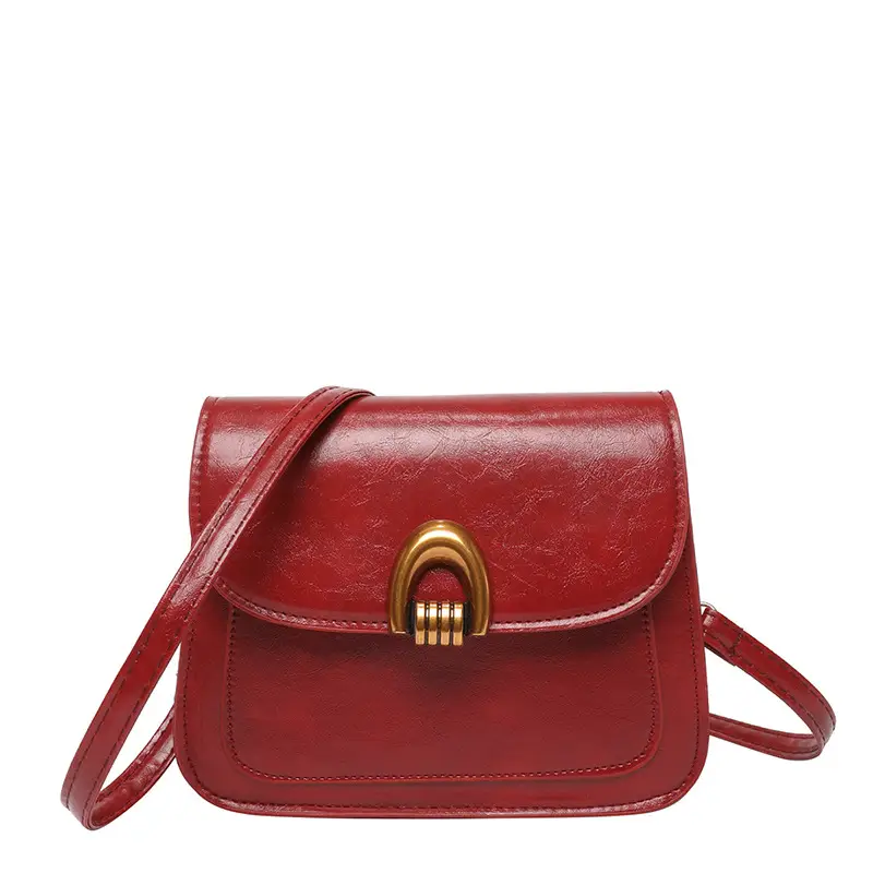 Vintage Oil Leather Saddle Bag Women's 2025 - Image 3