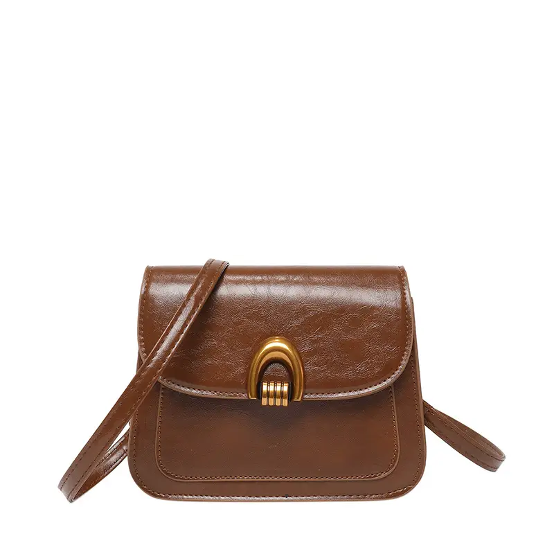 Vintage Oil Leather Saddle Bag Women's 2025 - Image 4