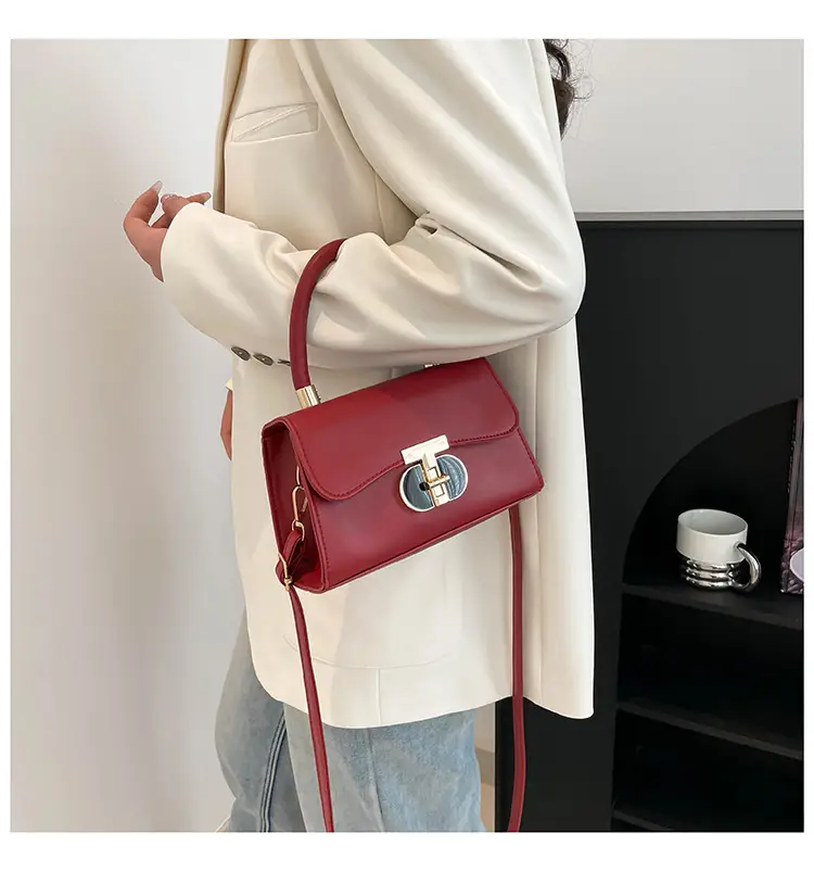 Red Square Crossbody Bag for Women — feature 22