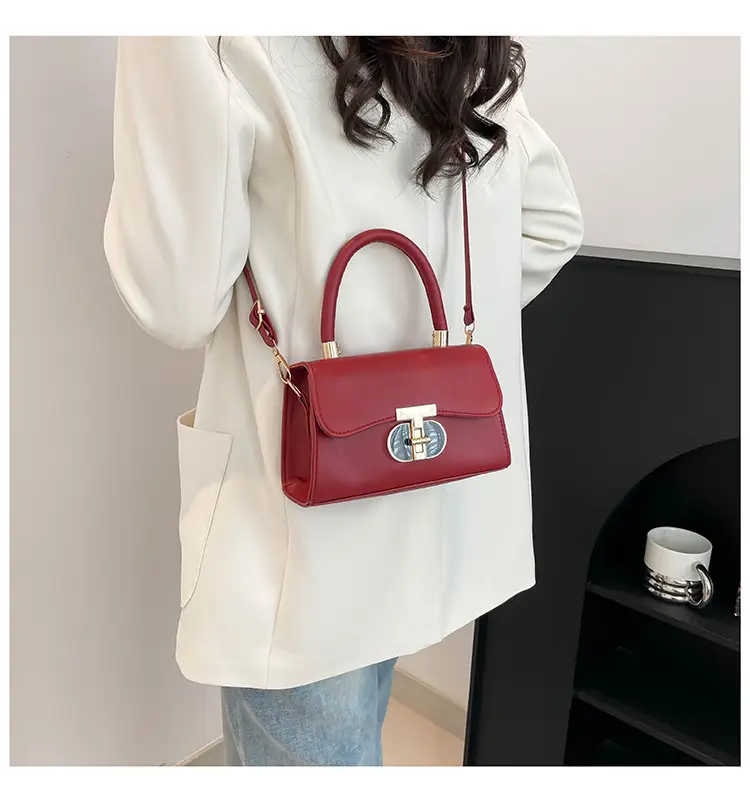 Red Square Crossbody Bag for Women — feature 24