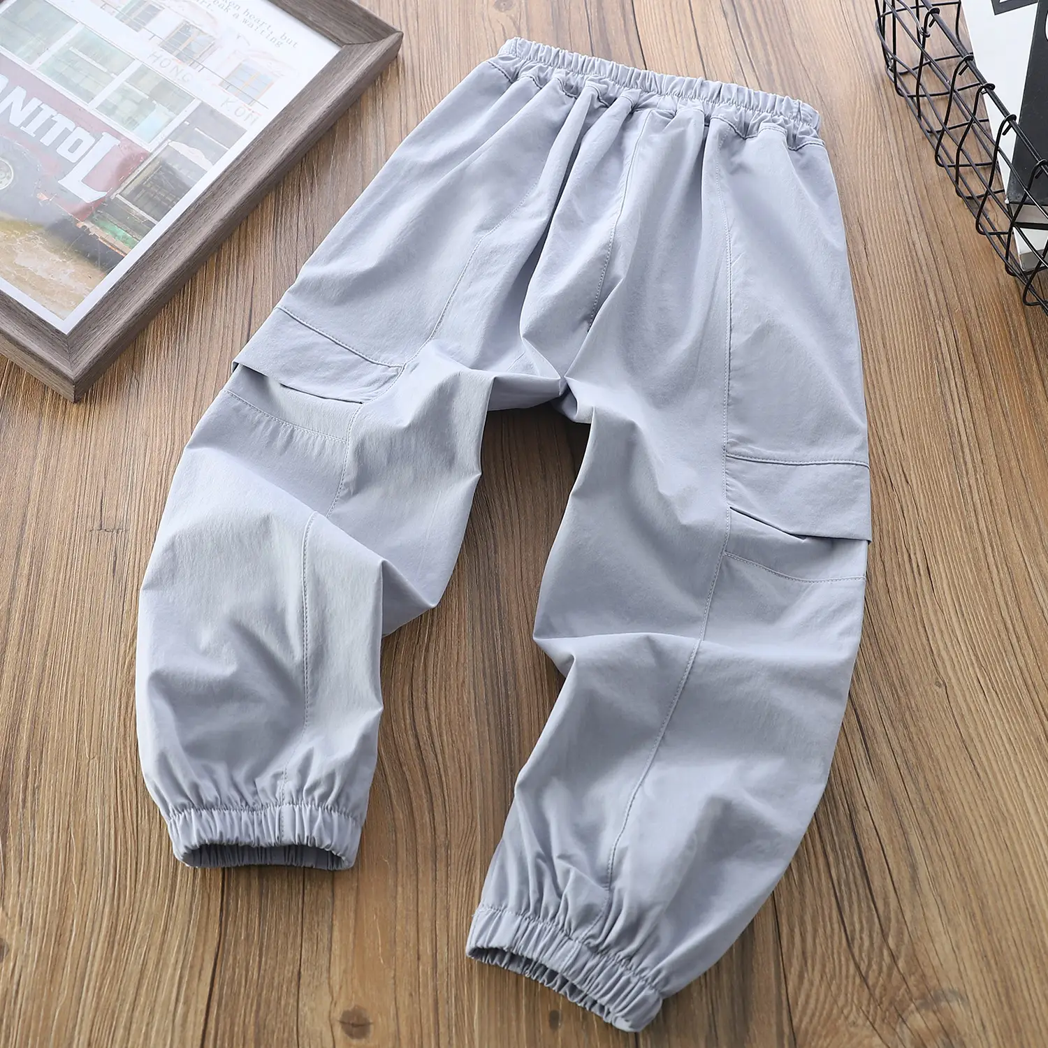 Children's 2-Piece Cotton Pants Set Summer Casual Large — feature 7